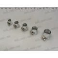 -10AN Hex Nut Braided Hose Fitting - SILVER